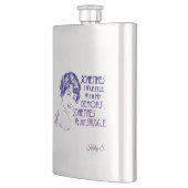 Sarkastische Phrase, manchmal, das ich mit Dämonen Flachmann (Links)