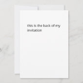 Sarkastische Satire-Party Einladung mit geringem A (Rückseite)