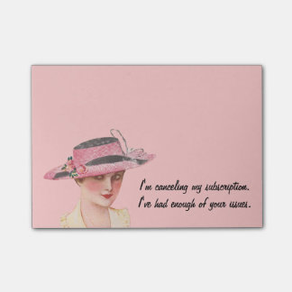 Sarkastische Vintage-Dame Post-it Klebezettel
