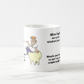 Sarkastische Zahnarzt-Klugheits-Zähne Kaffeetasse (Mittel)
