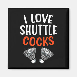 Sarkastischer Badminton-Spieler Spiel Match Humor Magnet
