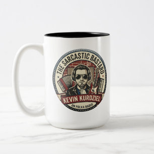Sarkastischer Bastard Becher Zweifarbige Tasse
