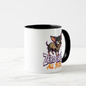 Sarkastischer Chihuahua Zero Chills All Bite Meme Tasse (VorderseiteRechts)