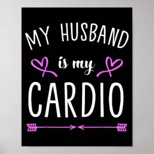 Sarkastischer Ehemann ist Cardio-Ehemann ist Cardi Poster
