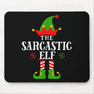 Sarkastischer Elf Lustige passende Familiensgruppe Mousepad