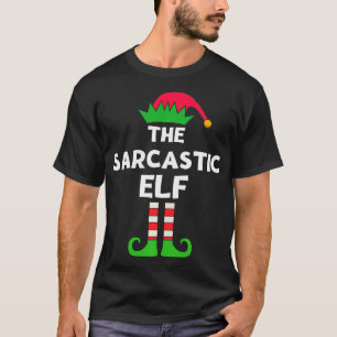Sarkastischer Elf Passende Familien-Weihnachtsfeie T-Shirt