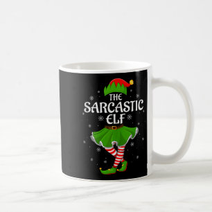 Sarkastischer Elf Weihnachten Familie Mädchen Frau Kaffeetasse