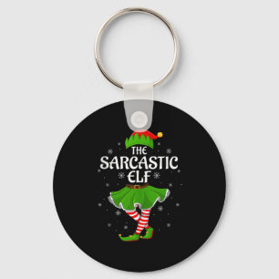 Sarkastischer Elf Weihnachten Familie Mädchen Frau Schlüsselanhänger