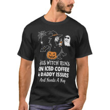 Sarkastischer Halloween-Hexen-Eiskaffee-Daddy-Prob