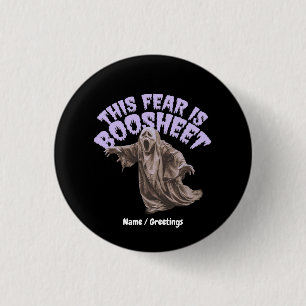 Sarkastischer Horror-Geist-Slang-Wortwitz-Grafik Button