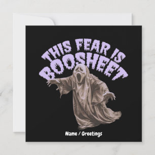 Sarkastischer Horror-Geist-Slang-Wortwitz-Grafik Einladung