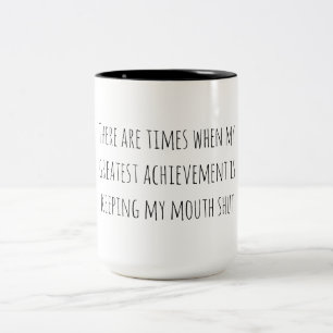 Sarkastischer Humor Hält Mich Stumm Zweifarbige Tasse