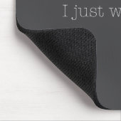 Sarkastischer Ich Arbeite Hier Nur Zitat Mousepad (Ecke)