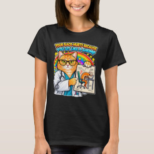Sarkastischer Katzenarzt Lustige Körperhaltung W T-Shirt