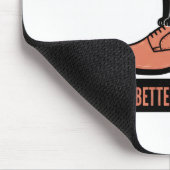 Sarkastischer Linolschnitt-Katzen-im-Schuh-Meme Mousepad (Ecke)