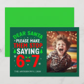 Sarkastischer Lustiger Sechs Sieben Weihnachten  (Vorne/Hinten)