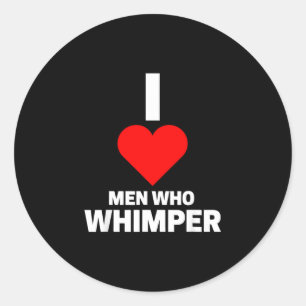 Sarkastischer lustiger Spruch Wimmern humorvoller Runder Aufkleber