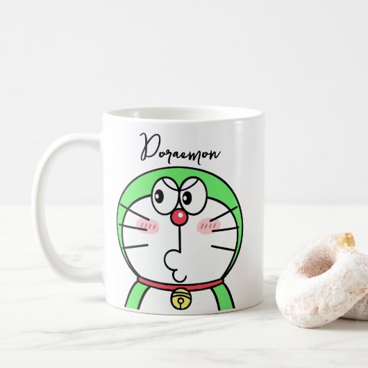 Sarkastischer Mini-Doraemon Kaffeetasse (Mit Donut)