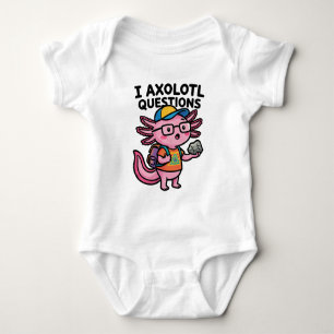 Sarkastischer Nerd Axolotl I Axolotl Fragen Meme Baby Strampler
