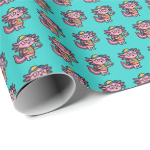 Sarkastischer Nerd Axolotl I Axolotl Fragen Meme Geschenkpapier