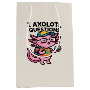 Sarkastischer Nerd Axolotl I Axolotl Fragen Meme Mittlere Geschenktüte