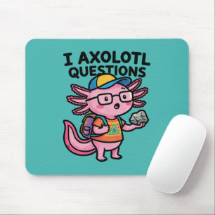Sarkastischer Nerd Axolotl I Axolotl Fragen Meme Mousepad