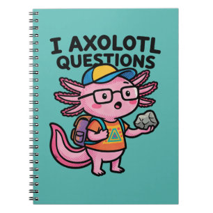 Sarkastischer Nerd Axolotl I Axolotl Fragen Meme Notizblock