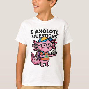 Sarkastischer Nerd Axolotl I Axolotl Fragen Meme T-Shirt