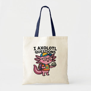 Sarkastischer Nerd Axolotl I Axolotl Fragen Meme Tragetasche