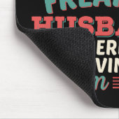 Sarkastischer perfekter verrückter Ehemann Ehefrau Mousepad (Ecke)