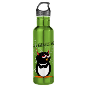 Sarkastischer schlechter Pinguin Edelstahlflasche
