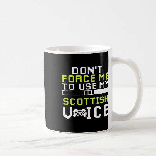 Sarkastischer schottischer Gamer Schottischer Sark Kaffeetasse (Rechts)