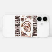 Sarkastischer Überdenker mit Kaffee und Chaos Case-Mate iPhone Hülle (Rückseite (Horizontal))