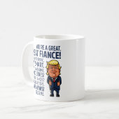 Sarkastischer und störendonald trump "großes kaffeetasse (Vorderseite Links)