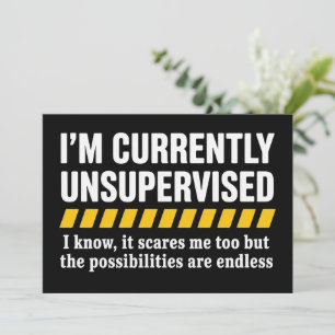 Sarkastischer Vater Vatertag derzeit unbeaufsichti Einladung