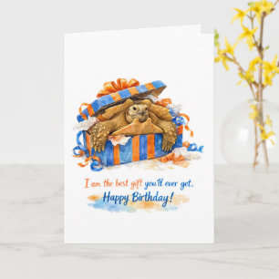 Sarkastisches Happy Birthday Sulcata-Schildkröte-G Karte