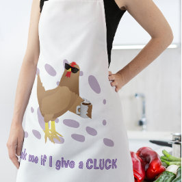 Sarkastisches Huhn – Frag mich, ob mir das Gackern Schürze
