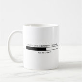 Sarkastisches Kommentar-Laden Kaffeetasse (Links)