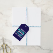 Sarkastisches lustiges Zitat-Design Geschenkanhänger (Mit Garn)