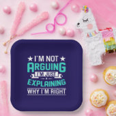Sarkastisches Lustiges Zitat Design Pappteller (Party)