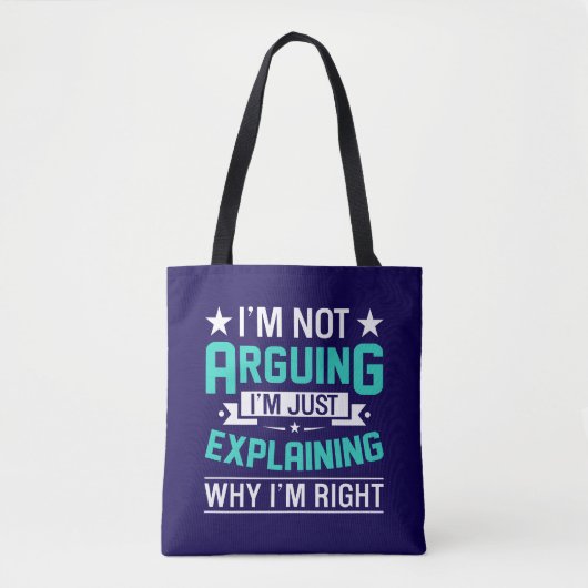 Sarkastisches lustiges Zitat-Design Tasche (Vorderseite)