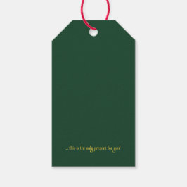 Sarkastisches minimalistisches Weihnachtsgeschenk- Geschenkanhänger