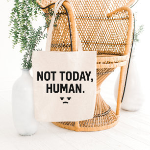 Sarkastisches minimalistisches Zitat Tote Bag Desi Tragetasche