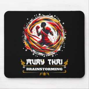 Sarkastisches Muay Thai Kickboxen MMA Thai Martial Mousepad
