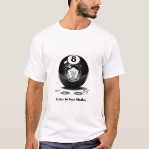 Sarkastisches-Mutter-T-Shirt, Magic 8-Ball-Orakel T-Shirt