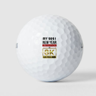 Sarkastisches Neujahrsauflösungsprodukt Golfball