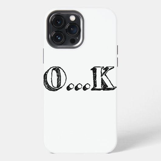 Sarkastisches OK iPhone Hülle (Rückseite)