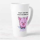 Sarkastisches Schwein Milchtasse (Rechte Ecke)