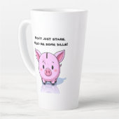 Sarkastisches Schwein Milchtasse (Linke Ecke)