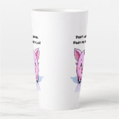 Sarkastisches Schwein Milchtasse (Vorderseite)